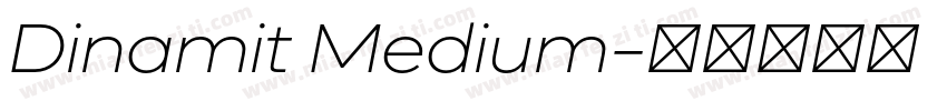 Dinamit Medium字体转换